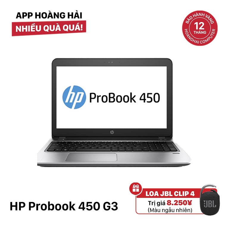 HP Probook 450 G3 15.6in i5 6200U/RAM 8GB/SSD 256GB BPTN