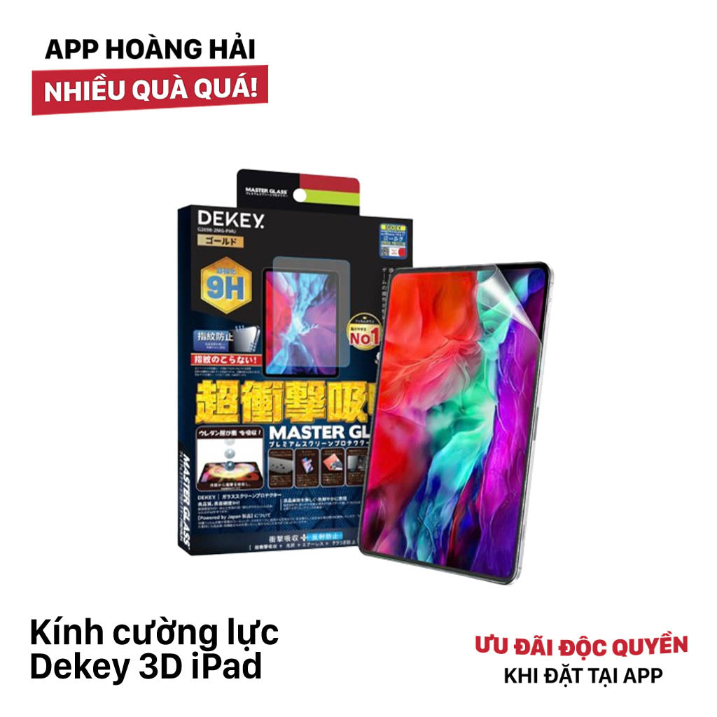 Kính cường lực Dekey 3D iPad