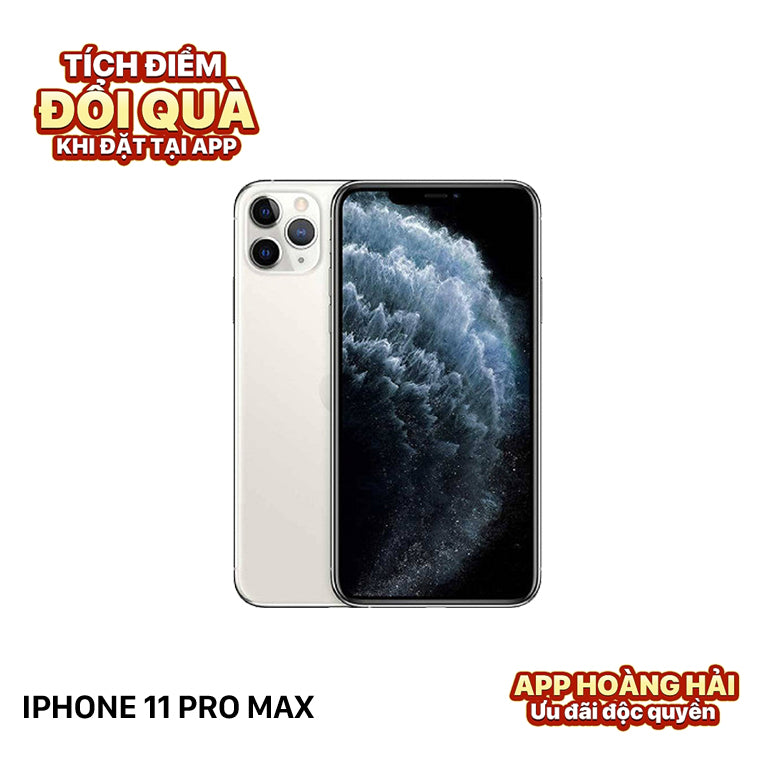 iPhone 11 Pro Max 256GB Bạc 98% pin 100% Máy đã trả hết tiền mạng dùng như Quốc tế Apple (Đã thay pin - Đốm camera 1x, xươc viền)