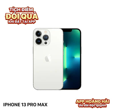 iPhone 13 Pro Max 256GB Bạc 98% pin 100% Quốc tế từ SB (Không dùng sim SB - Đã thay pin,  viền xước,ám mặt lưng ) - HH2216