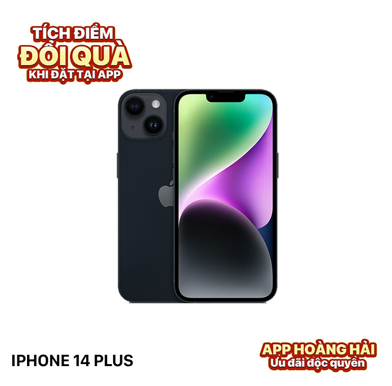 iPhone 14 Plus 128GB Đen 97% pin 100% Quốc tế từ AU (Không dùng sim AU - Đã thay pin - viền xấu xước, viền cam xước) - HH2174