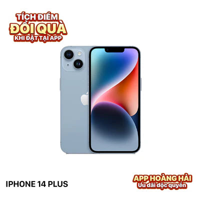 iPhone 14 Plus 128GB Xanh 98% pin 100% Quốc Tế Apple ( Đã thay pin- Viền camera,viền máy xước ) - HH4145