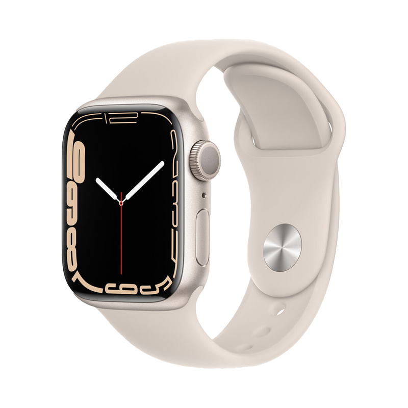 Apple Watch Series 7 45mm GPS 98% Starlight Aluminium Case with Starlight Sport Band