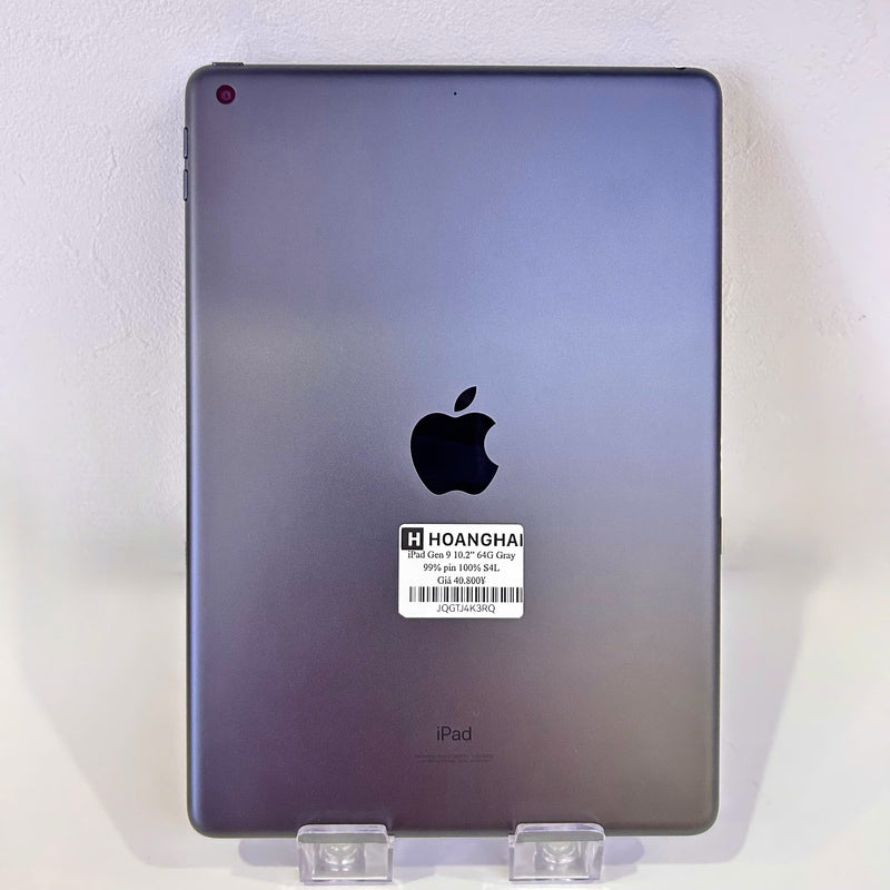 iPad Gen 9 10.2in 64G Xám 99% pin 100% (Sạc 4 lần )