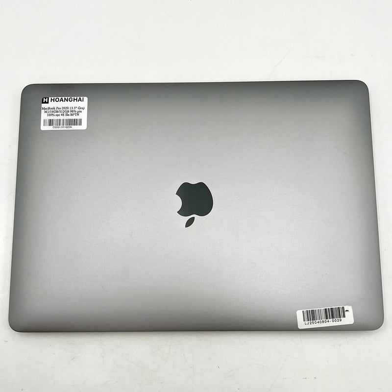 MacBook Pro 2020 13.3in Xám Apple M1/RAM 16GB/ SSD 512GB 98% pin 100% sạc 48 lần BPTN