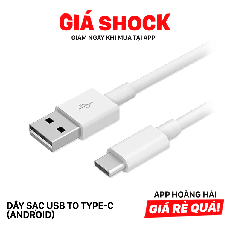 Dây sạc USB to Type-C (android)