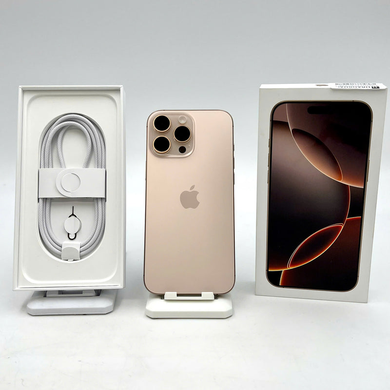 iPhone 16 Pro Max Vàng Sa Mạc 256GB 99% pin 100% Fullbox Quốc tế Apple ( Sạc 3 lần) - HH4630
