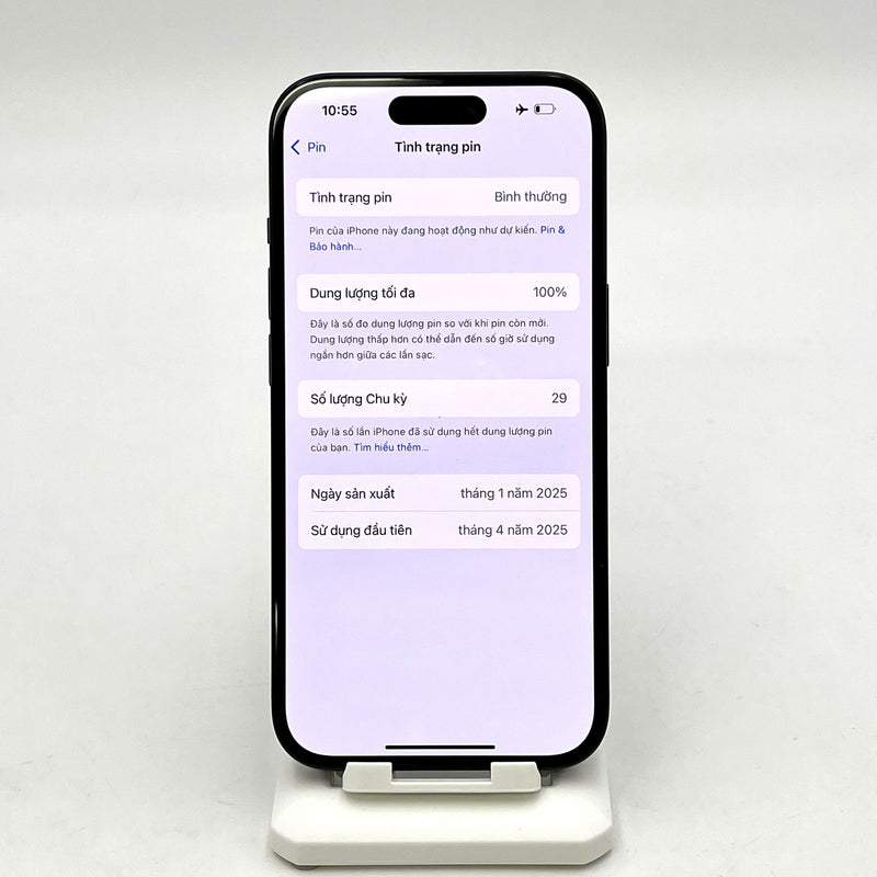 iPhone 15 128GB Đen 99% pin 100% Quốc tế từ DCM (Không dùng sim DCM - Sạc 29 lần)  - HH7366