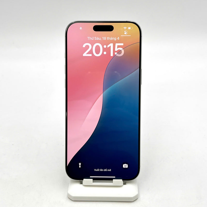 iPhone 16 Pro Max 256GB Trắng 99% pin 100% Quốc tế Apple - HH0323