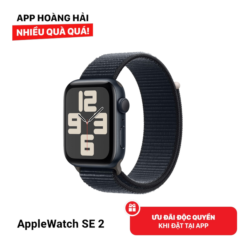 Apple Watch SE2 40mm GPS Nguyên Hộp Midnight Aluminium Case / Ink Sport Loop