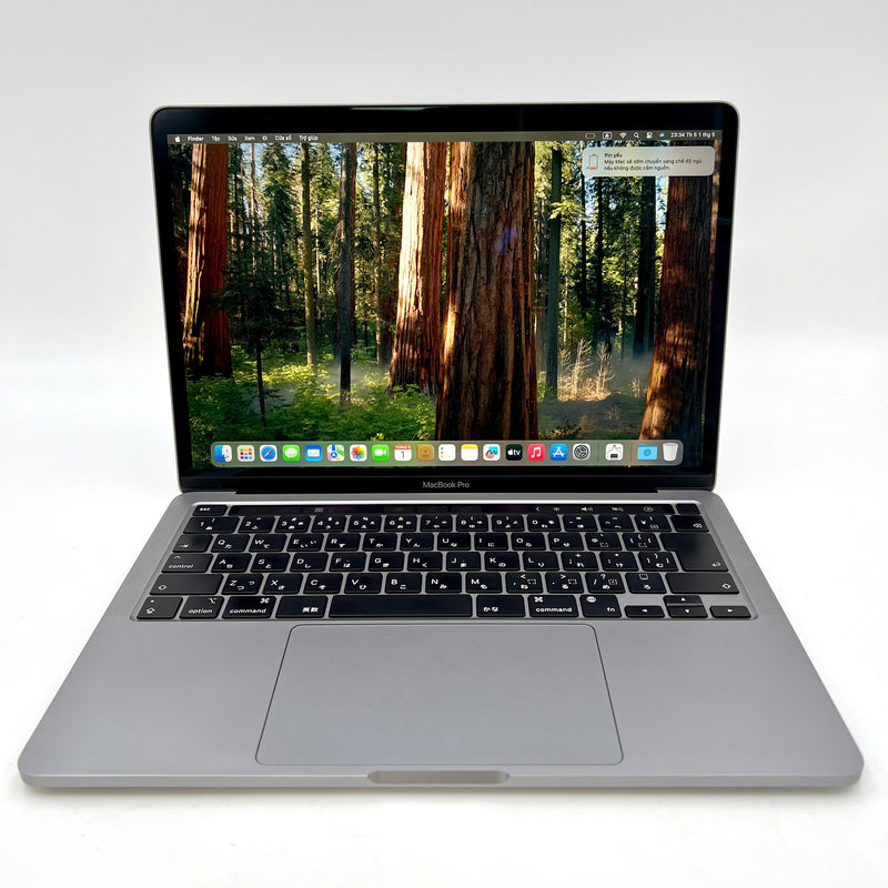 MacBook Pro 2020 13.3in Xám Apple M1/ RAM 16GB/ SSD 512GB 98% pin 88% sạc 156 lần BPTN