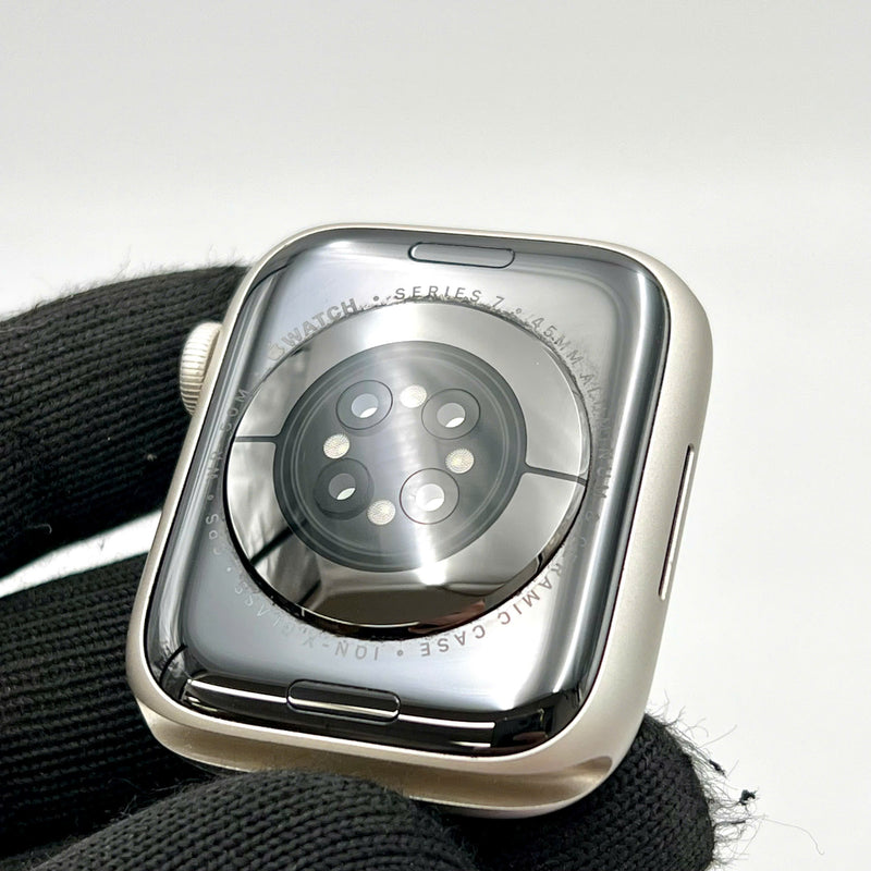 Apple Watch Series 7 45mm GPS 98% Starlight Aluminium Case with Starlight Sport Band