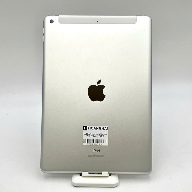 Ipad Gen 7 10.2in 32GB Bạc 4G + Wifi 98% pin 100% ( Đã thay pin)