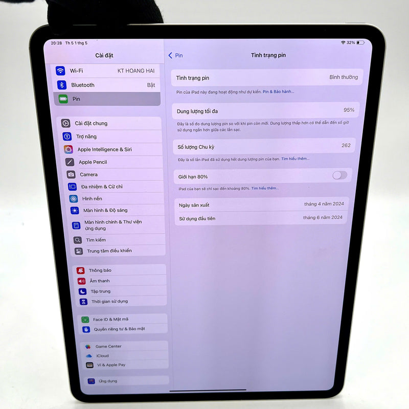 iPad Pro 2024 M4 13in 256GB Bạc Wifi 98% pin 95%