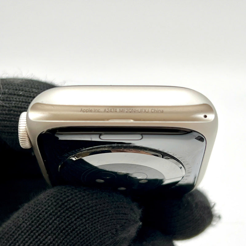 Apple Watch Series 7 45mm GPS 98% Starlight Aluminium Case with Starlight Sport Band