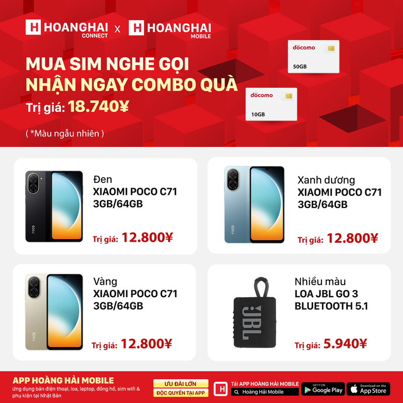 Sim nghe gọi Docomo 33GB I 7 Tháng (02/2026)