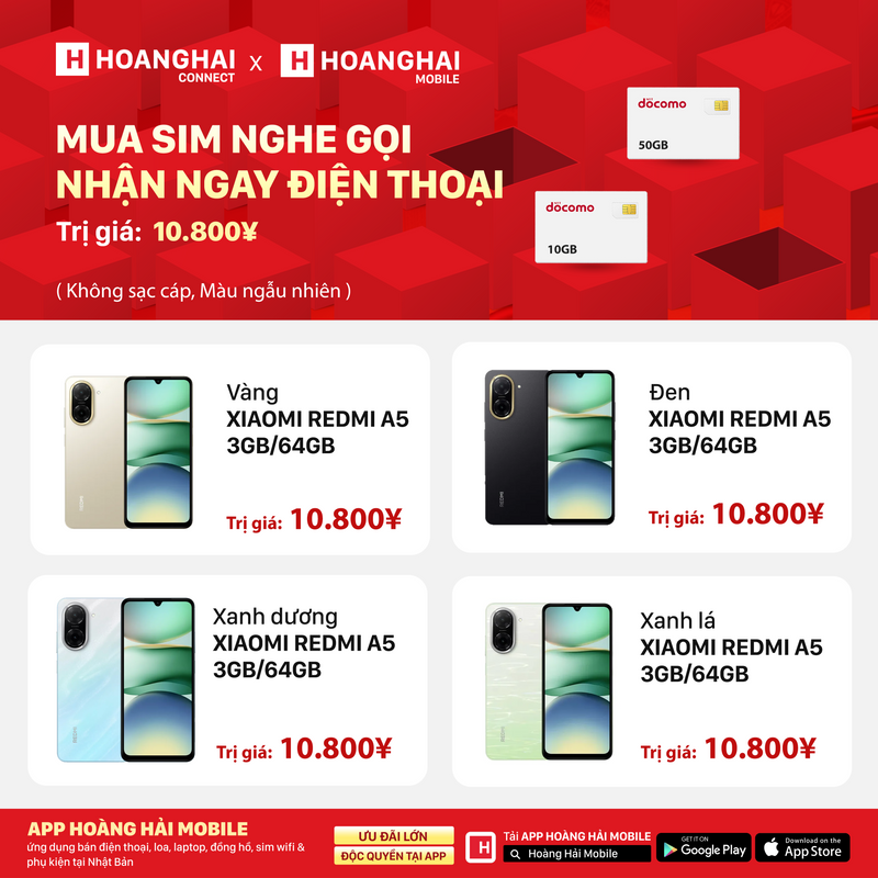 Sim nghe gọi Docomo 20GB I 12 Tháng (08/2026)