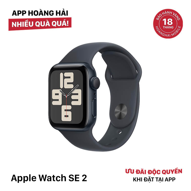 Apple Watch SE2 40mm GPS Nguyên Hộp Midnight Aluminium Case / Midnight Sport Band
