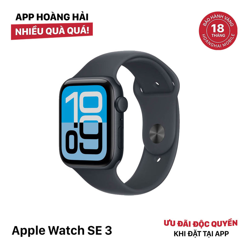 Apple Watch SE3 40mm GPS Midnight Aluminum Case/ Midnight Sport Band Nguyên Hộp