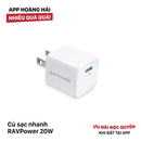 Củ sạc nhanh RAVPower 20W USB-C