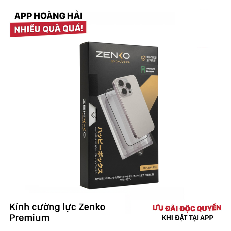 Kính cường lực Zenko Premium