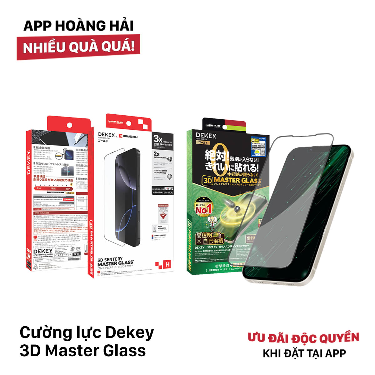 Kính cường lực Dekey 3D