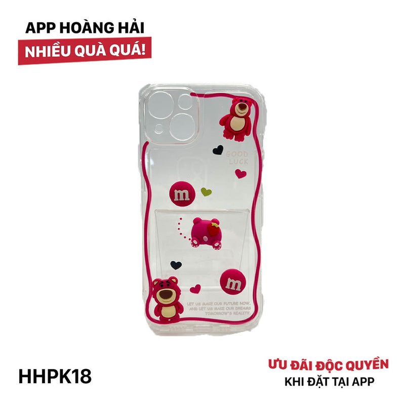 HHPK18 Ốp viền sóng đính Gấu dâu 3D