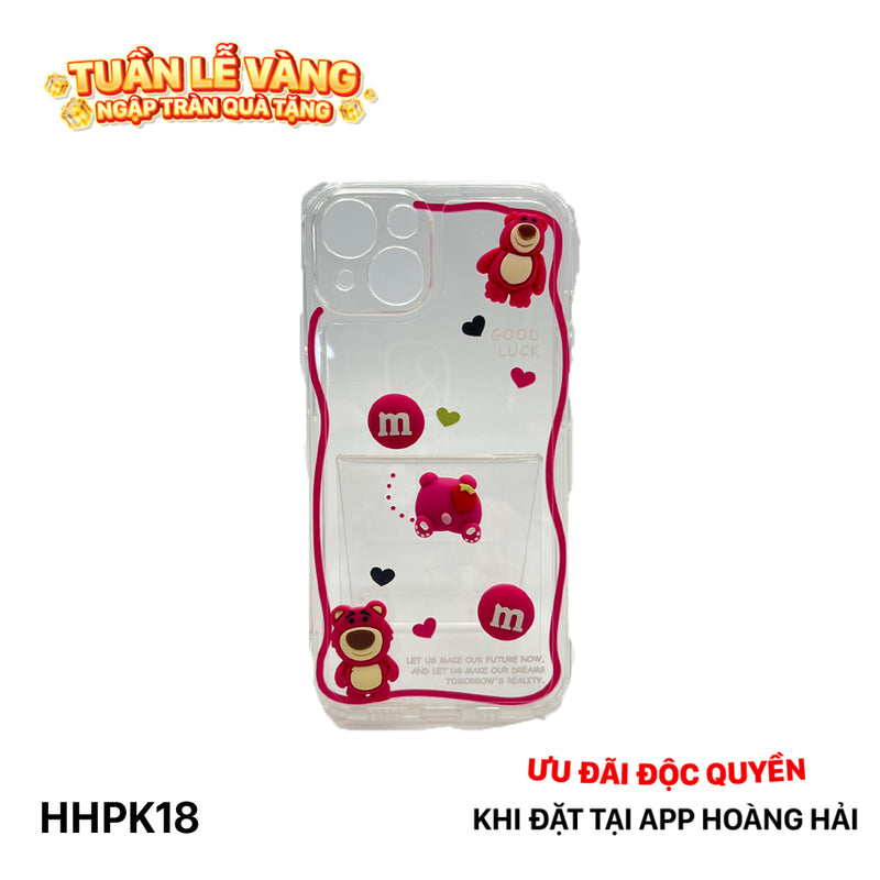 HHPK18 Ốp viền sóng đính Gấu dâu 3D
