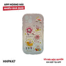 HHPK47 Ốp lưng viền sóng biển đính Charm nổi