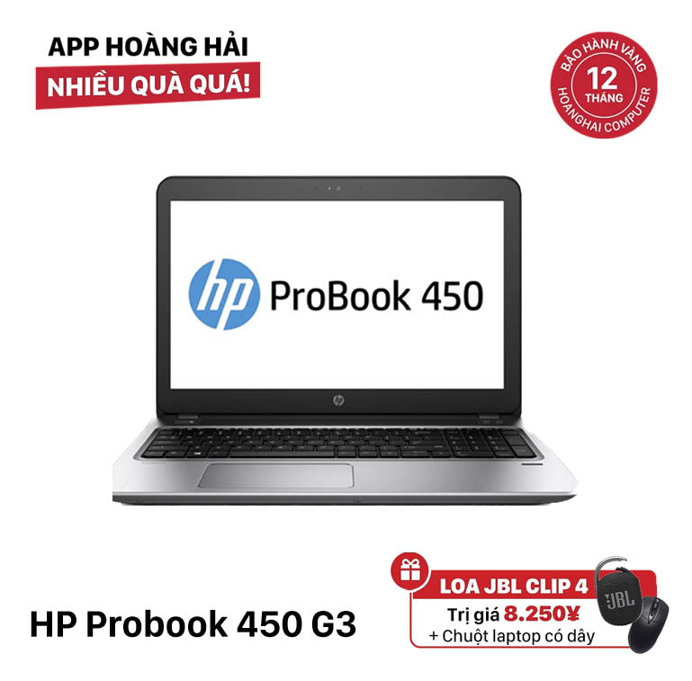 HP Probook 450 G3 15.6in i5 6200U/RAM 8GB/SSD 256GB BPTN Likenew (Xước nhiều)