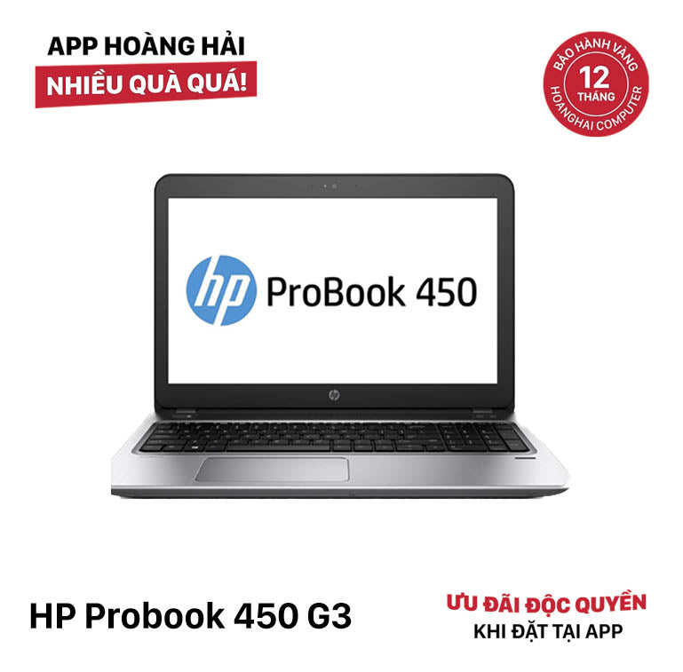 HP Probook 450 G3 15.6in i5 6200U/RAM 8GB/SSD 256GB BPTN Likenew (Xước nhiều)
