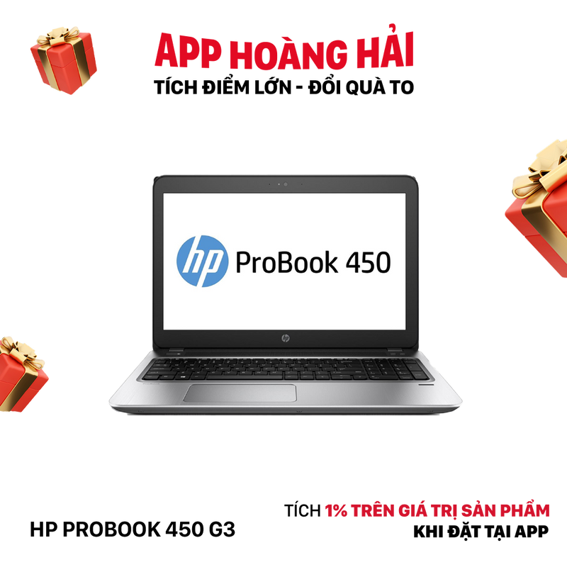 HP Probook 450 G3 15.6in i5 6200U/RAM 8GB/SSD 256GB Likenew