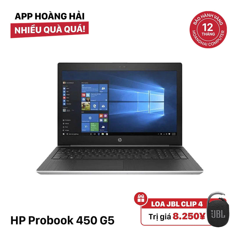 HP Probook 450 G5 15.6" Full HD i5 - 7200U/ RAM 8GB/ SSD 256GB BPTN အသစ်ကဲ့သို့ (စခရင်ကွက်များ) 
