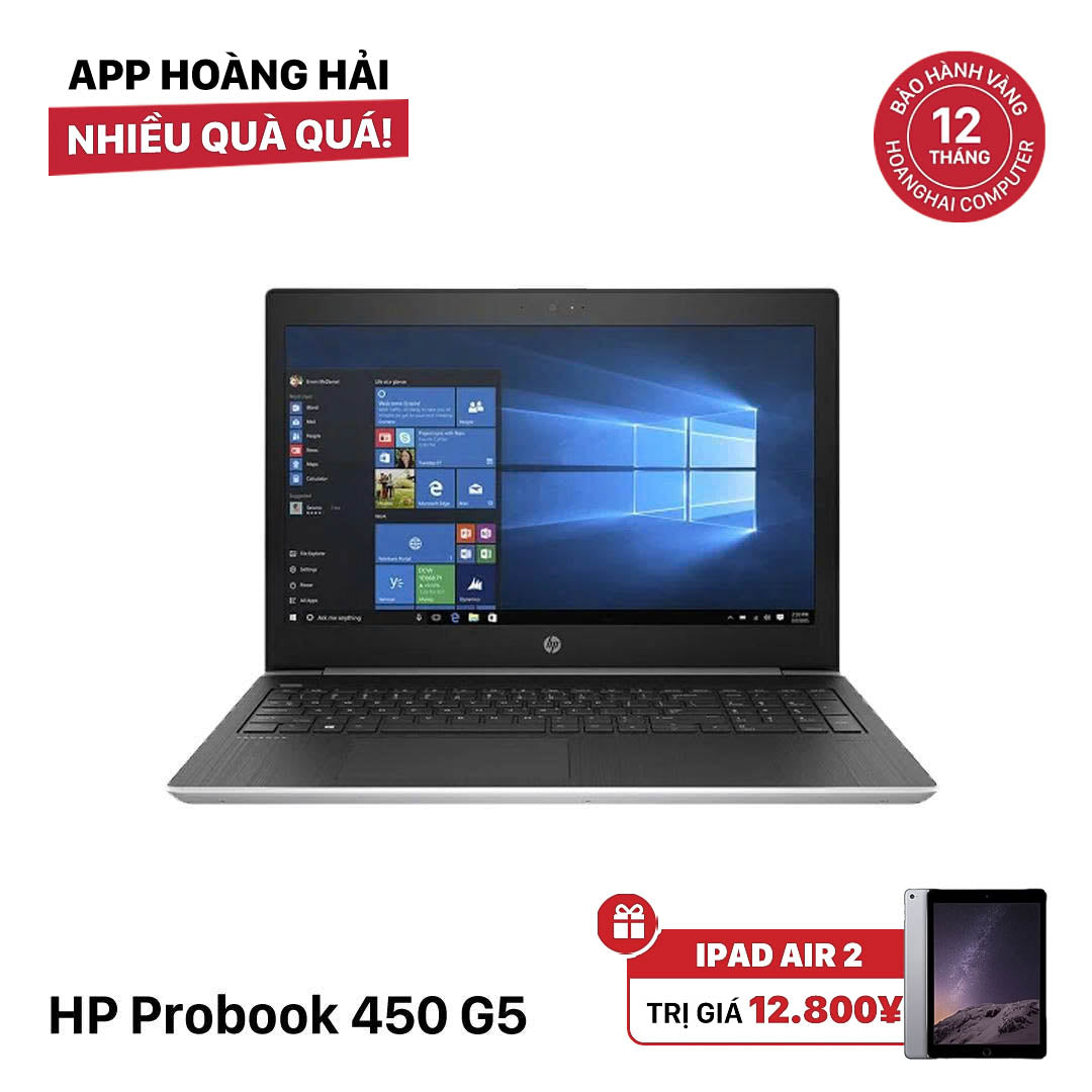 HP Probook 450 G5 15.6" Full HD i5 - 7200U/ RAM 8GB/ SSD 256GB BPTN အသစ်ကဲ့သို့ (စခရင်ကွက်များ) 