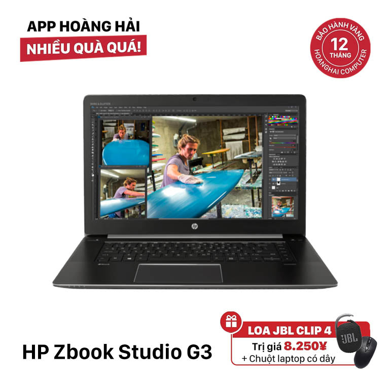 HP Zbook Studio G3 15.6in i7 - 6700HQ / RAM 16GB/ SSD 512GB / NDIVIA M1000M BPTN  (Đã thay pin mới)