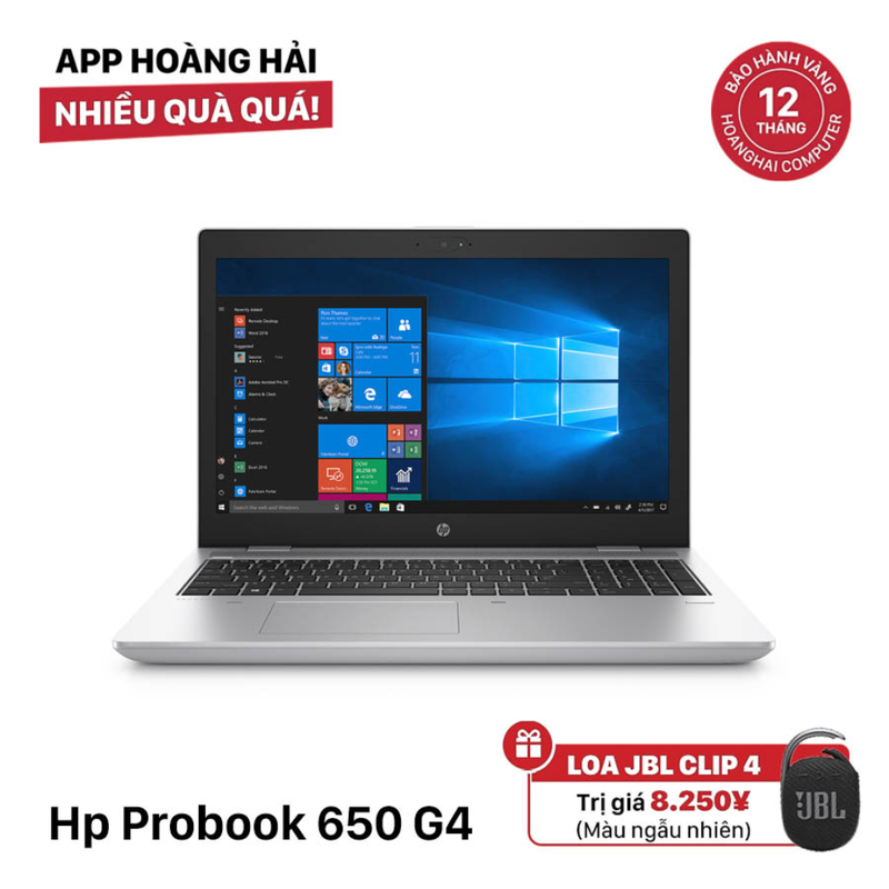 HP Probook 650 G4 15.6" i5 - 7200U/ RAM 8GB/ SSD 256GB BPTN Likenew (có vết nứt bên trái chuột)