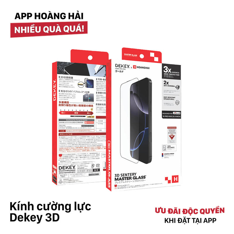 Kính cường lực Dekey 3D