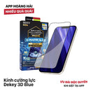 Kính cường lực Dekey 3D Blue