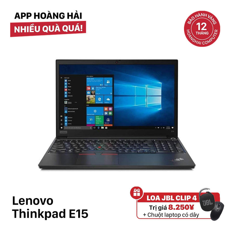 Lenovo Thinkpad E15 15.6" i5 - 10210U/ RAM 8GB/ SSD 256GB BPTN Likenew (Máy xước nhiều, tróc bàn phím)