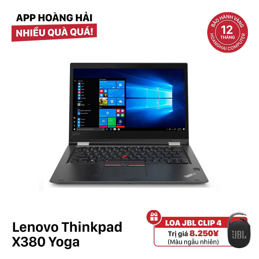 Lenovo Thinkpad X380 Yoga 13.3in i5-8250U/ RAM 8GB/ SSD 256GB BPTN Likenew ( Màn hình cảm ứng 360 - Có đốm trắng màn)