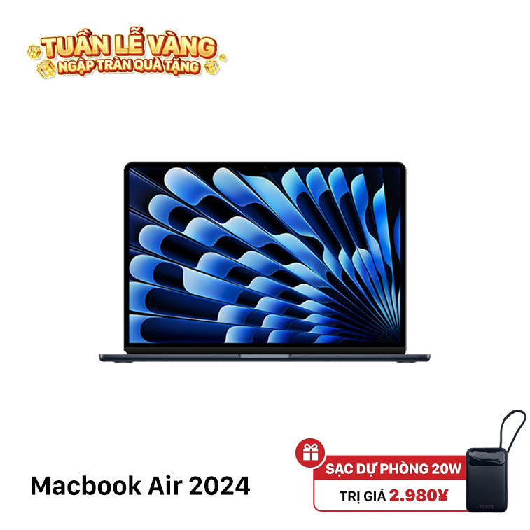 Macbook Air 2024 15.3in Apple M3 /RAM 8GB /SSD 512GB Nguyên Hộp BPTA