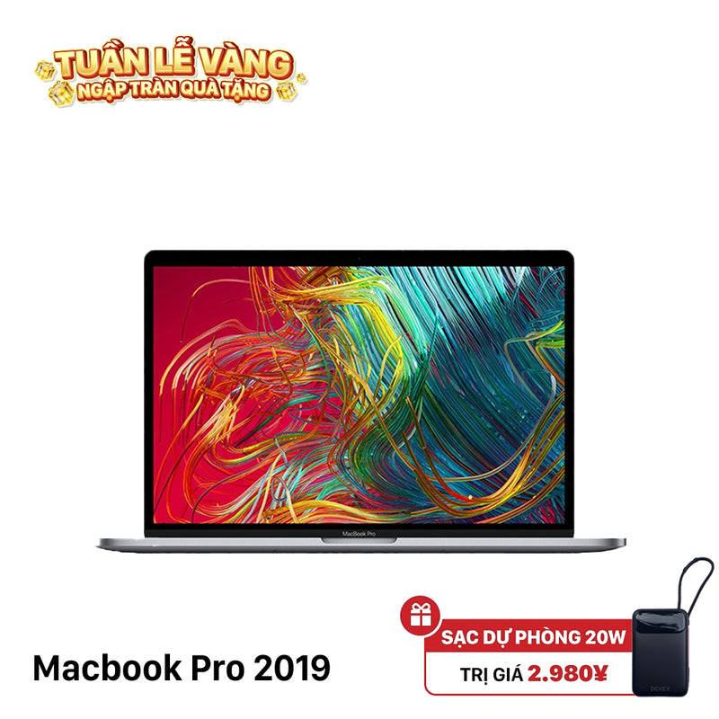 Macbook Pro 2019 13.3in Xám Intel Core i7/RAM 16GB/SSD 256GB 97% pin 100%  BPTA (Đã thay pin, xước màn , ám team vỏ)