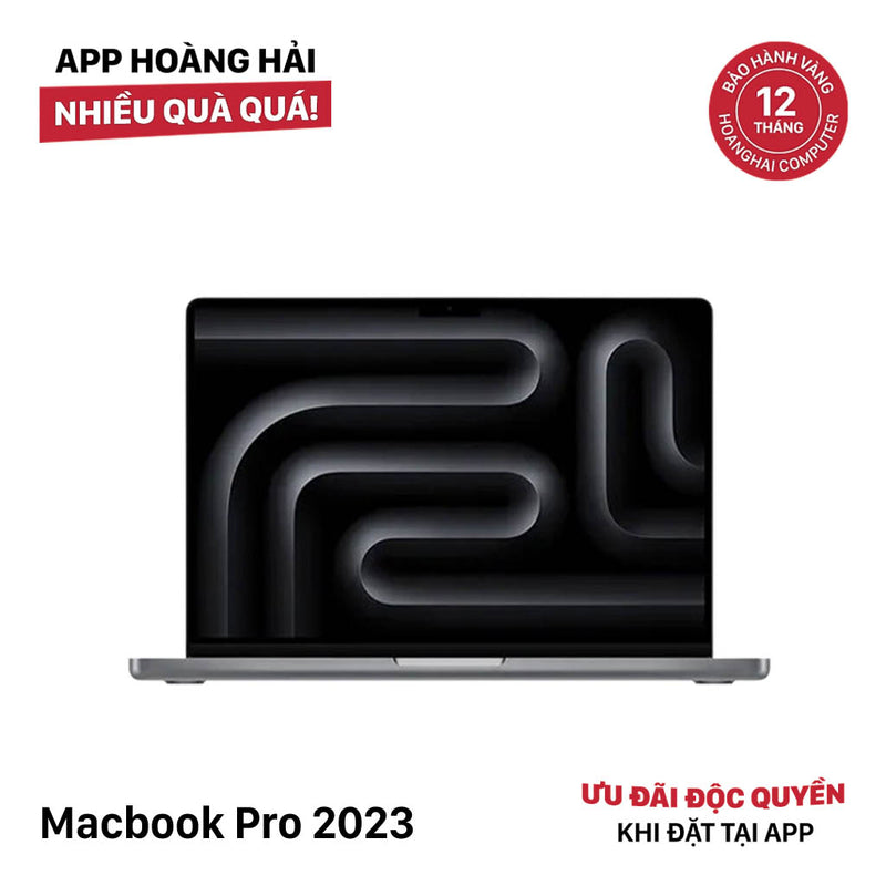 Macbook Pro 2023 14in Xám Apple M3/ RAM 8GB/ SSD 512GB 98% pin 88% (Sạc 47 lần) BPTA Likenew