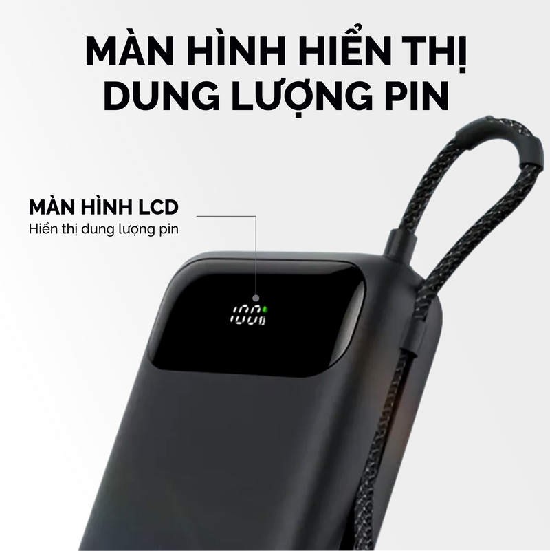 Sạc dự phòng 20W DEKEY 10.000mAh USB - C