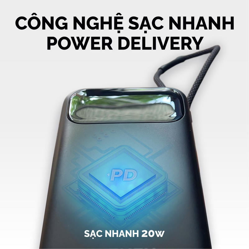 Sạc dự phòng 20W DEKEY 10.000mAh USB - C