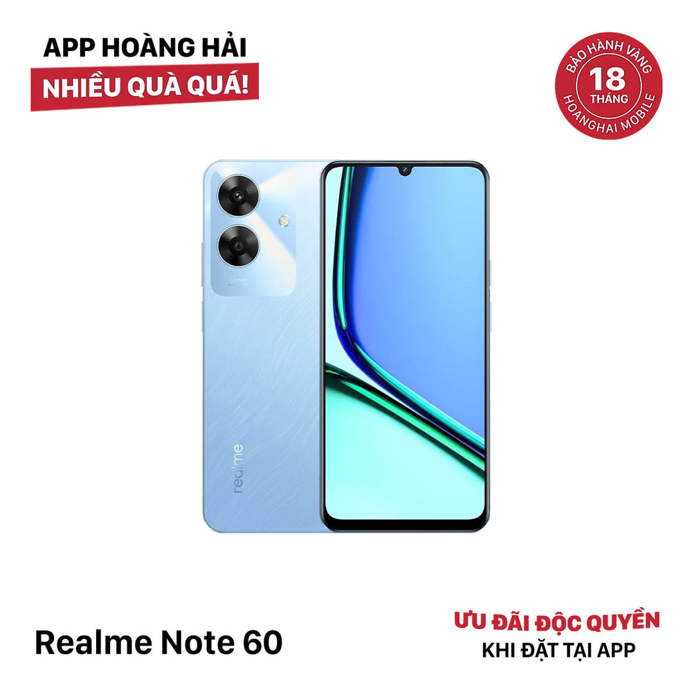 Realme Note 60 3Gb/64Gb ブルー2個セット Realme Note 60 Dual Sim, 64GB, 3GB RAM, 4G LTE - Voyage Blue