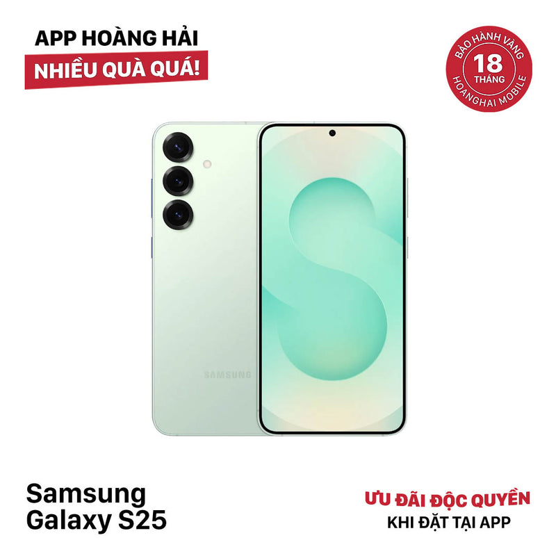 Samsung S25 Xanh Lá 12GB/256GB 100% ĐBH SB (Không dùng sim SB)