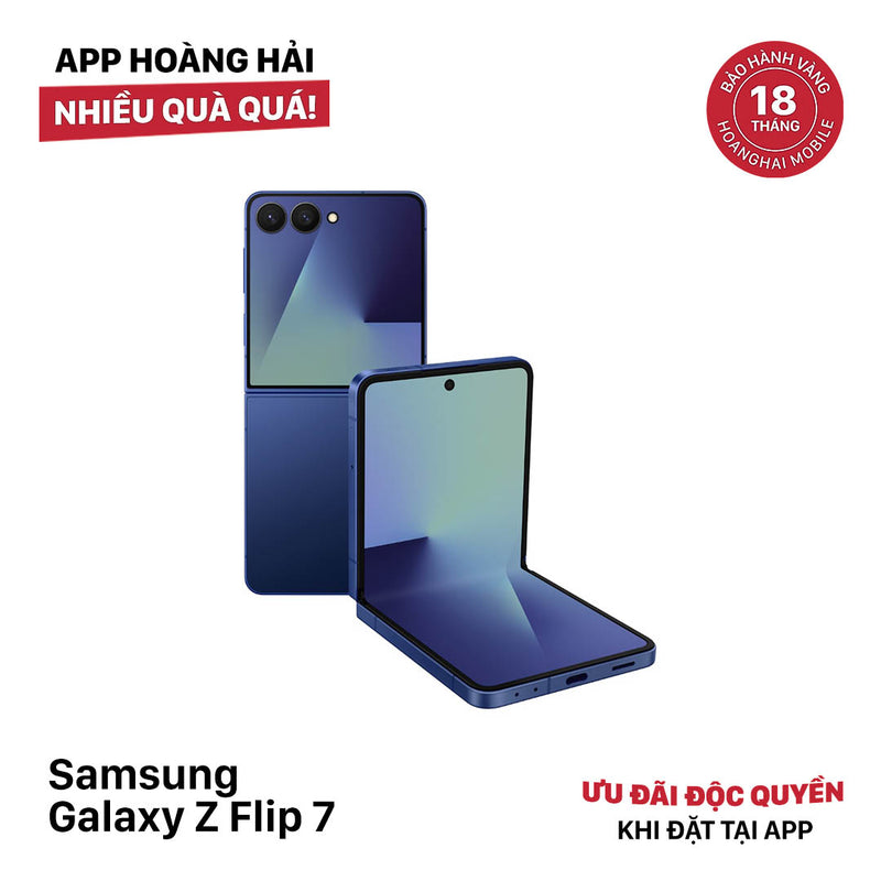 Samsung Galaxy Z Flip 7 Xanh Navy 12GB/256GB 100% Fullbox từ DCM - HH1822