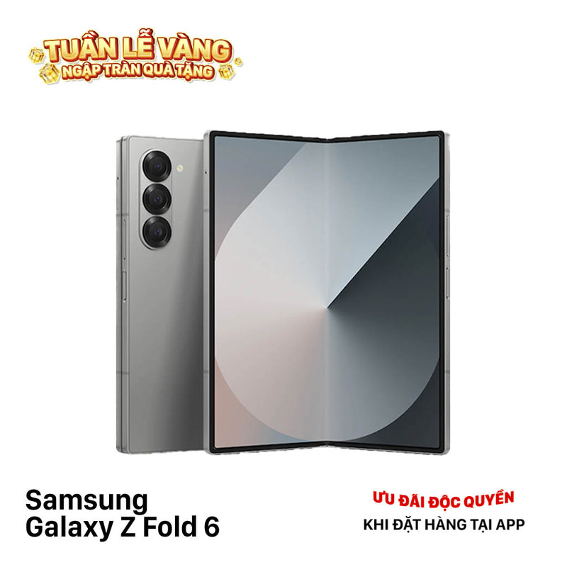 Samsung Galaxy Z Fold6 5G Bạc 12GB/256Gb 98% ( Máy sứt viền)