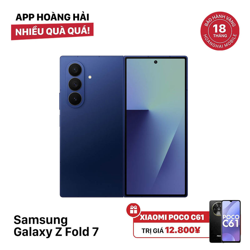 Samsung Galaxy Z Fold 7 5G Navy Blue 12GB/256GB SB မှ 100% International Warranty (SB sim card အသုံးမပြုပါ) 